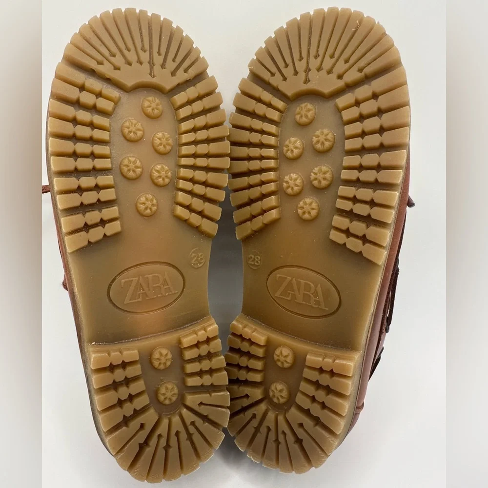 Zara Kids Brown Moccasins